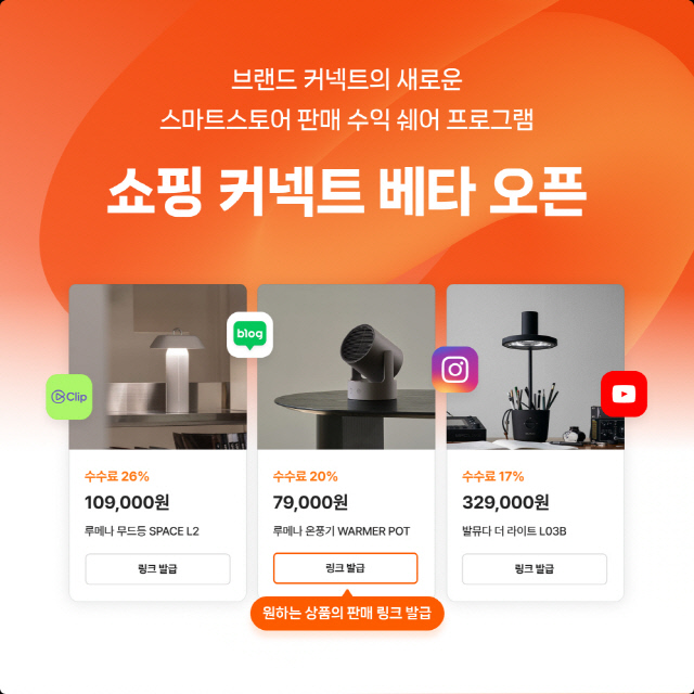 네이버 쇼핑 커넥트 베타 서비스 출시. 네이버 제공